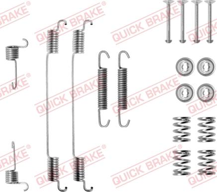 QUICK BRAKE 105-0682 - Tarvikesarja, jarrukengät inparts.fi