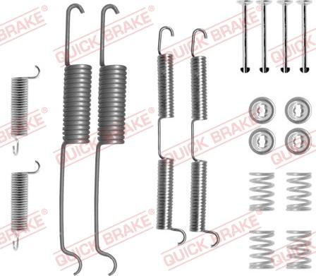 QUICK BRAKE 1050687 - Tarvikesarja, jarrukengät inparts.fi