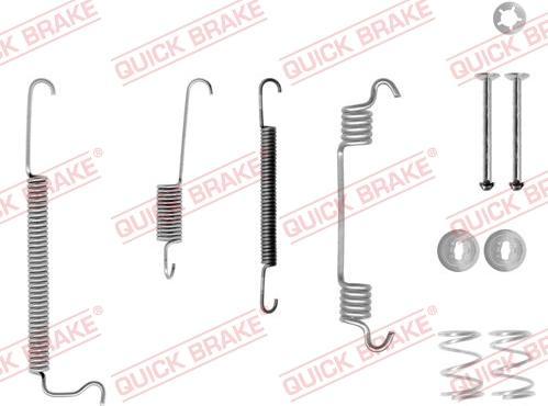 QUICK BRAKE 105-0629X-1 - Tarvikesarja, jarrukengät inparts.fi