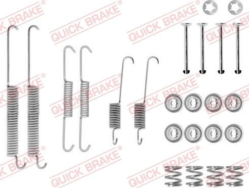 QUICK BRAKE 1050678 - Tarvikesarja, jarrukengät inparts.fi