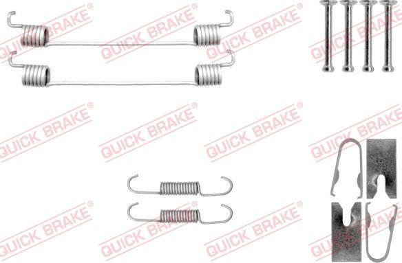 QUICK BRAKE 105-0040 - Tarvikesarja, jarrukengät inparts.fi