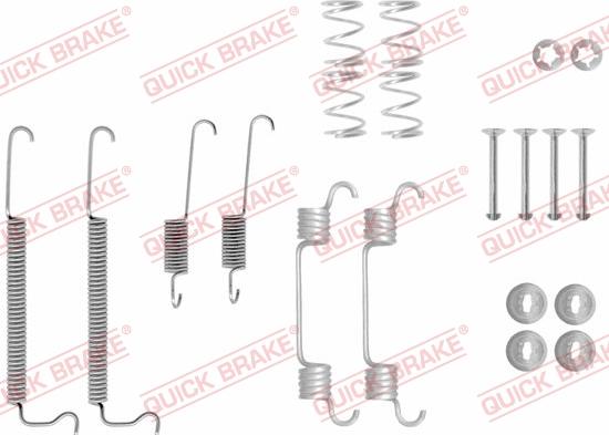 QUICK BRAKE 105-0043 - Tarvikesarja, jarrukengät inparts.fi