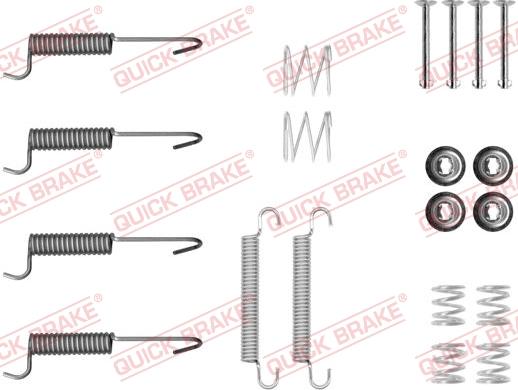 QUICK BRAKE 105-0047 - Tarvikesarja, seisontajarru inparts.fi