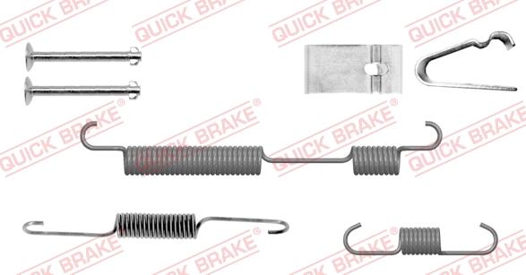 QUICK BRAKE 105-0054-1L - Tarvikesarja, jarrukengät inparts.fi