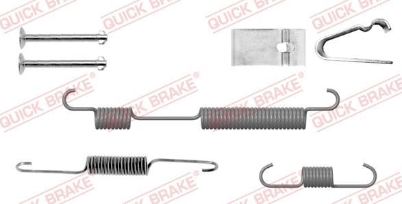 QUICK BRAKE 105-0054-1R - Tarvikesarja, jarrukengät inparts.fi