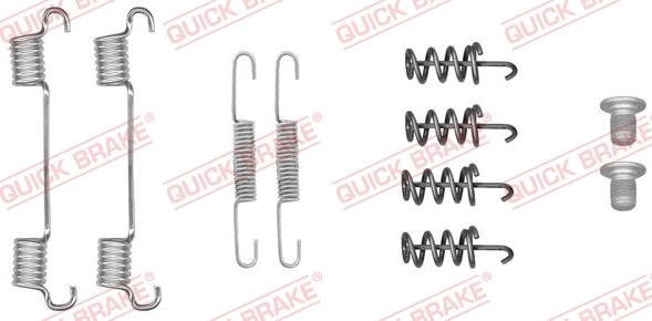 QUICK BRAKE 105-0051 - Tarvikesarja, seisontajarru inparts.fi