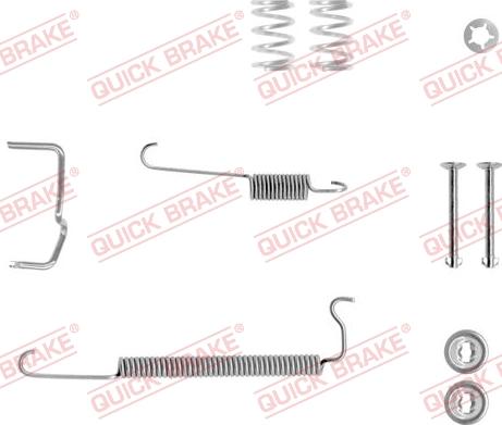 QUICK BRAKE 105-0064X-1L - Tarvikesarja, jarrukengät inparts.fi