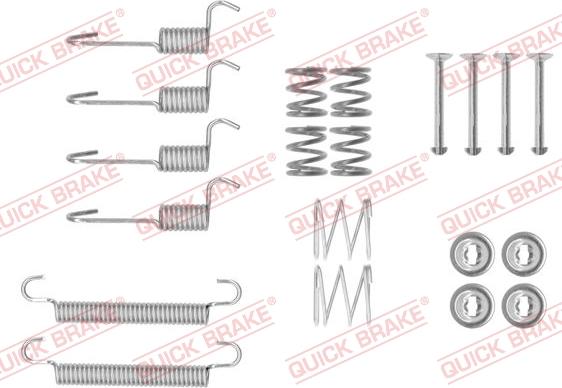 QUICK BRAKE 1050008 - Tarvikesarja, seisontajarru inparts.fi