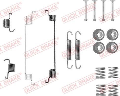 QUICK BRAKE 105-0014 - Tarvikesarja, jarrukengät inparts.fi