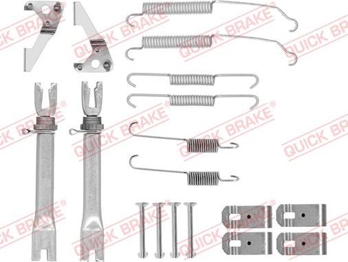 QUICK BRAKE 105-0015S - Tarvikesarja, jarrukengät inparts.fi