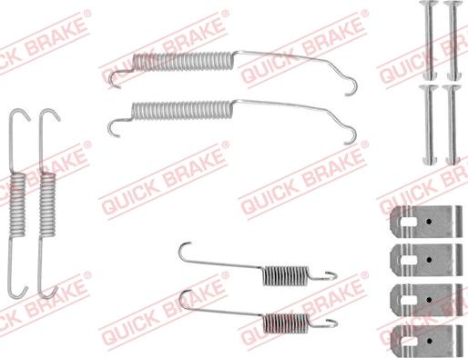 QUICK BRAKE 105-0015 - Tarvikesarja, jarrukengät inparts.fi