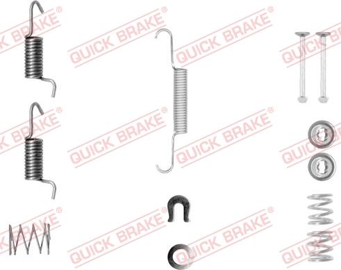 QUICK BRAKE 105-0010-1 - Tarvikesarja, seisontajarru inparts.fi