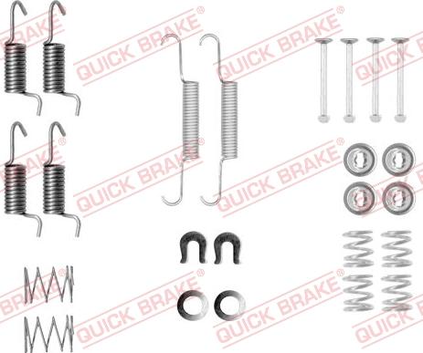 QUICK BRAKE 105-0010 - Tarvikesarja, seisontajarru inparts.fi