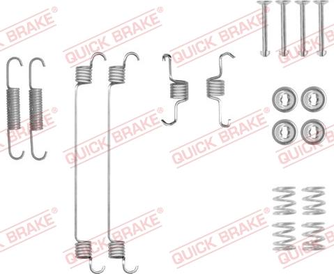 QUICK BRAKE 105-0018 - Tarvikesarja, jarrukengät inparts.fi