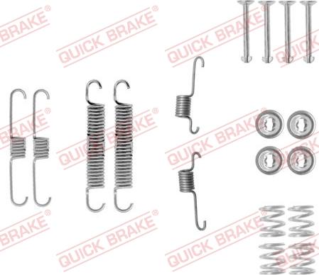 QUICK BRAKE 105-0012 - Tarvikesarja, jarrukengät inparts.fi