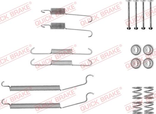 QUICK BRAKE 105-0039 - Tarvikesarja, jarrukengät inparts.fi