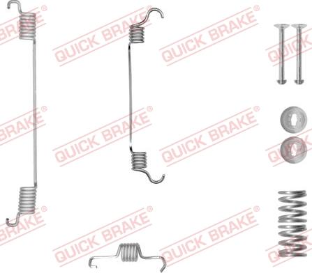 QUICK BRAKE 105-0034-1R - Tarvikesarja, jarrukengät inparts.fi