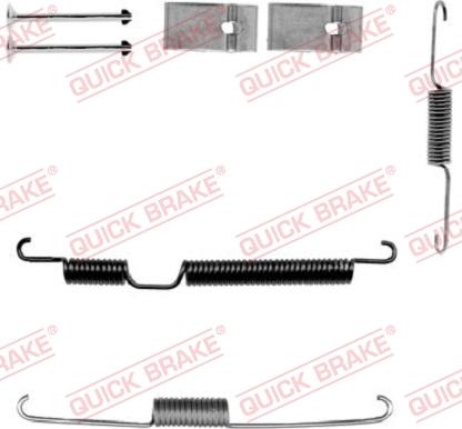 QUICK BRAKE 105-0035-1L - Tarvikesarja, jarrukengät inparts.fi