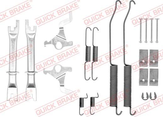 QUICK BRAKE 105-0036S - Tarvikesarja, jarrukengät inparts.fi