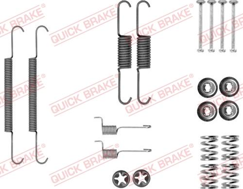 QUICK BRAKE 105-0037 - Tarvikesarja, seisontajarru inparts.fi