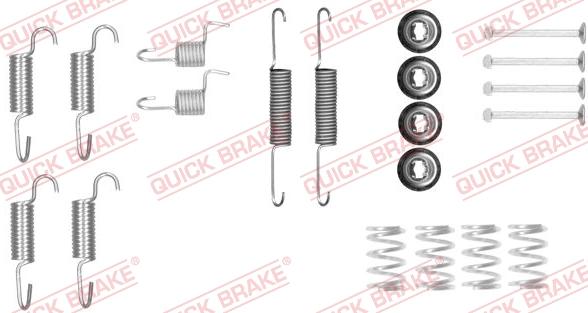 QUICK BRAKE 105-0025 - Tarvikesarja, seisontajarru inparts.fi