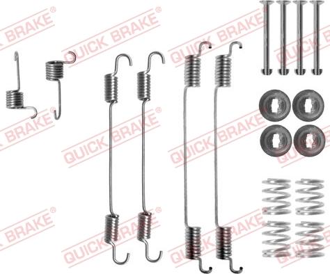 QUICK BRAKE 105-0021 - Tarvikesarja, jarrukengät inparts.fi