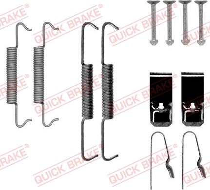 QUICK BRAKE 1050027 - Tarvikesarja, seisontajarru inparts.fi