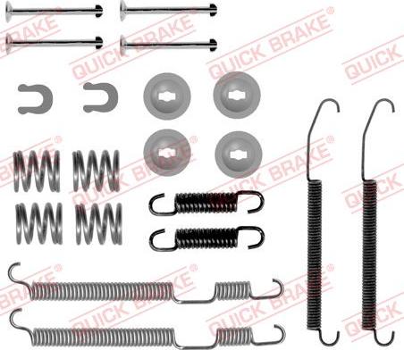 QUICK BRAKE 105-0075 - Tarvikesarja, jarrukengät inparts.fi