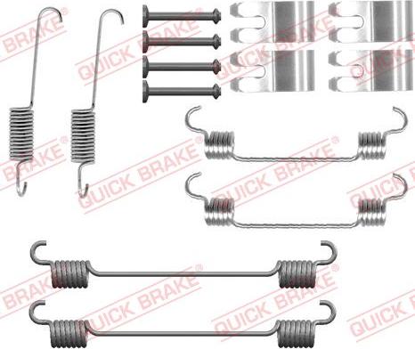 QUICK BRAKE 105-0076 - Tarvikesarja, jarrukengät inparts.fi