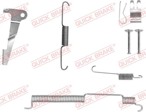 QUICK BRAKE 105-0073X-1L - Tarvikesarja, jarrukengät inparts.fi