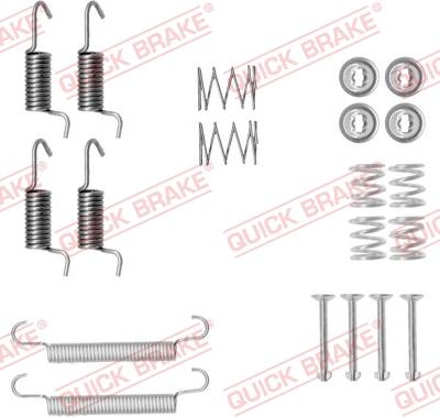 QUICK BRAKE 105-0899 - Tarvikesarja, seisontajarru inparts.fi