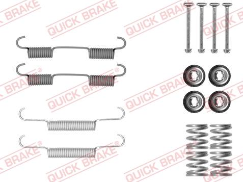 QUICK BRAKE 1050896 - Tarvikesarja, seisontajarru inparts.fi