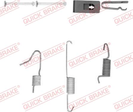 QUICK BRAKE 105-0898-1L - Tarvikesarja, seisontajarru inparts.fi