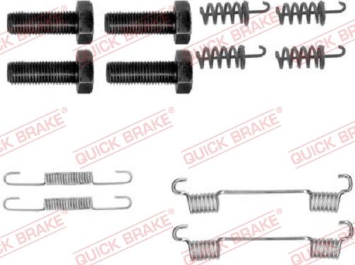 QUICK BRAKE 1050865 - Tarvikesarja, seisontajarru inparts.fi