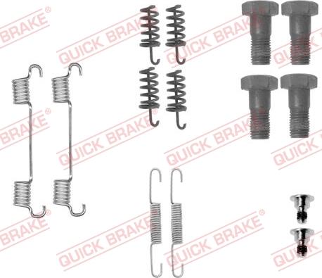 QUICK BRAKE 1050867 - Tarvikesarja, seisontajarru inparts.fi