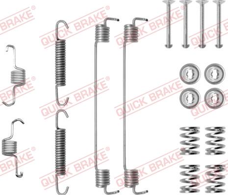 QUICK BRAKE 105-0819 - Tarvikesarja, jarrukengät inparts.fi