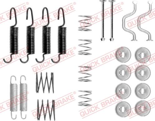 QUICK BRAKE 1050816 - Tarvikesarja, seisontajarru inparts.fi