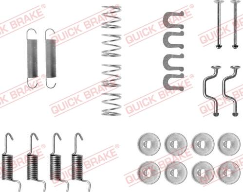 QUICK BRAKE 1050810 - Tarvikesarja, seisontajarru inparts.fi