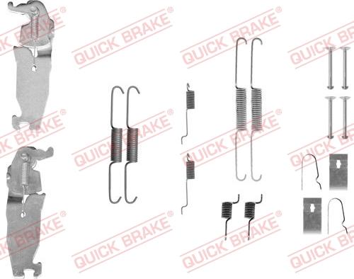 QUICK BRAKE 105-0811S - Tarvikesarja, jarrukengät inparts.fi