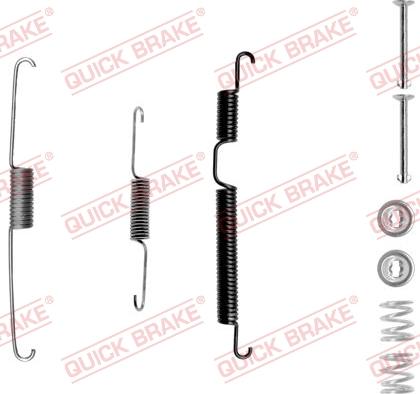 QUICK BRAKE 105-0813-1L - Tarvikesarja, jarrukengät inparts.fi