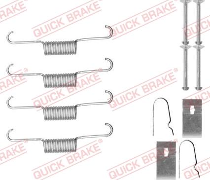 QUICK BRAKE 105-0884 - Tarvikesarja, seisontajarru inparts.fi