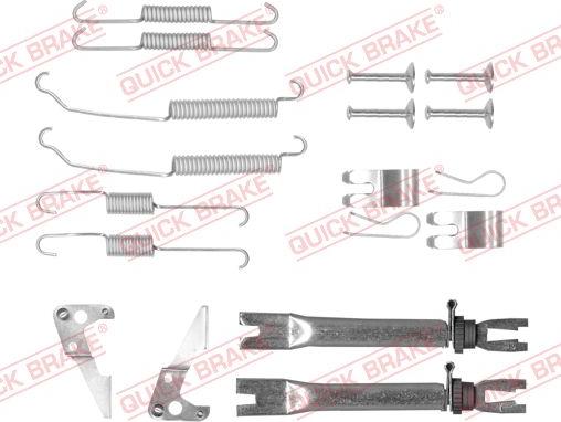 QUICK BRAKE 105-0882S - Tarvikesarja, jarrukengät inparts.fi