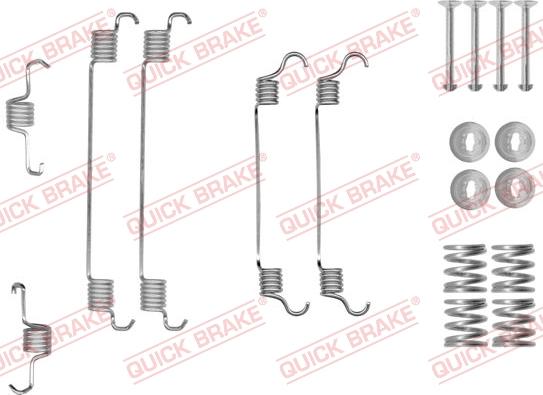 QUICK BRAKE 105-0820 - Tarvikesarja, jarrukengät inparts.fi