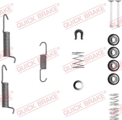 QUICK BRAKE 105-0821-1 - Tarvikesarja, seisontajarru inparts.fi