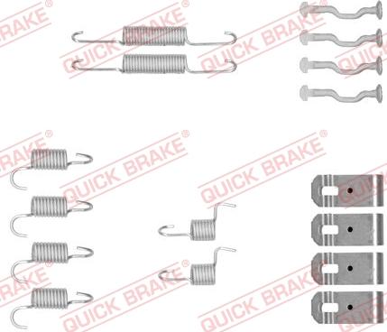 QUICK BRAKE 1050876 - Tarvikesarja, seisontajarru inparts.fi