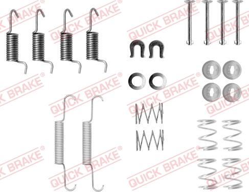 QUICK BRAKE 1050871 - Tarvikesarja, seisontajarru inparts.fi