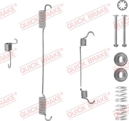 QUICK BRAKE 105-0740-1L - Tarvikesarja, jarrukengät inparts.fi