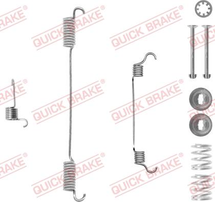 QUICK BRAKE 10507401R - Tarvikesarja, jarrukengät inparts.fi