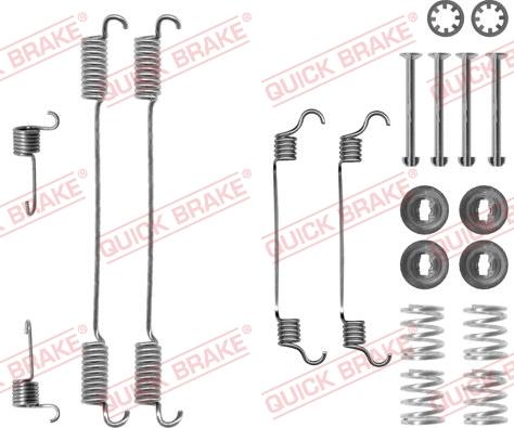 QUICK BRAKE 105-0740 - Tarvikesarja, jarrukengät inparts.fi