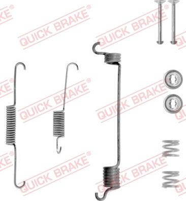 QUICK BRAKE 105-0741-1L - Tarvikesarja, jarrukengät inparts.fi